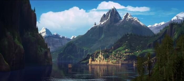 Real-Life Places Inspiring Disney Movies, Arendelle's Surroundings In 'Frozen' and Nærøyfjord, Norway