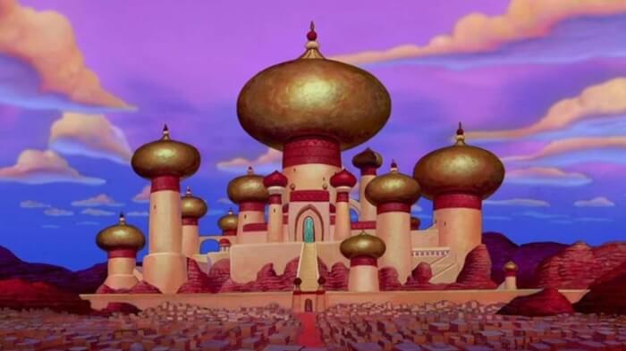 Real-Life Places Inspiring Disney Movies, The Sultan's Palace In 'Aladdin' & The Taj Mahal In India