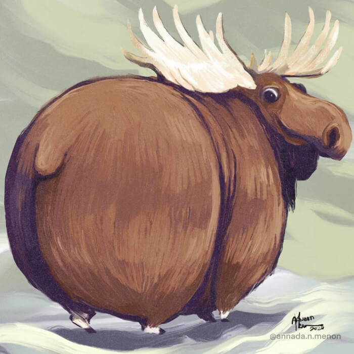 cute drawings of chubby animals