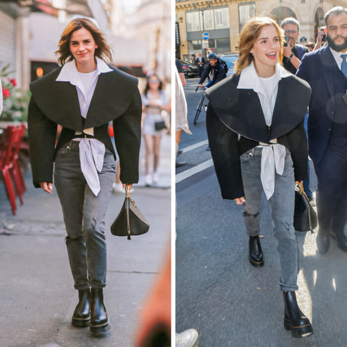moments when celebrities wear bold outfits, Emma Watson
