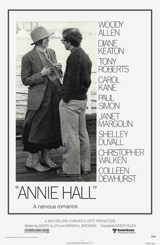 First-Rate Romance Movies, Annie Hall, movies where they don't end up together