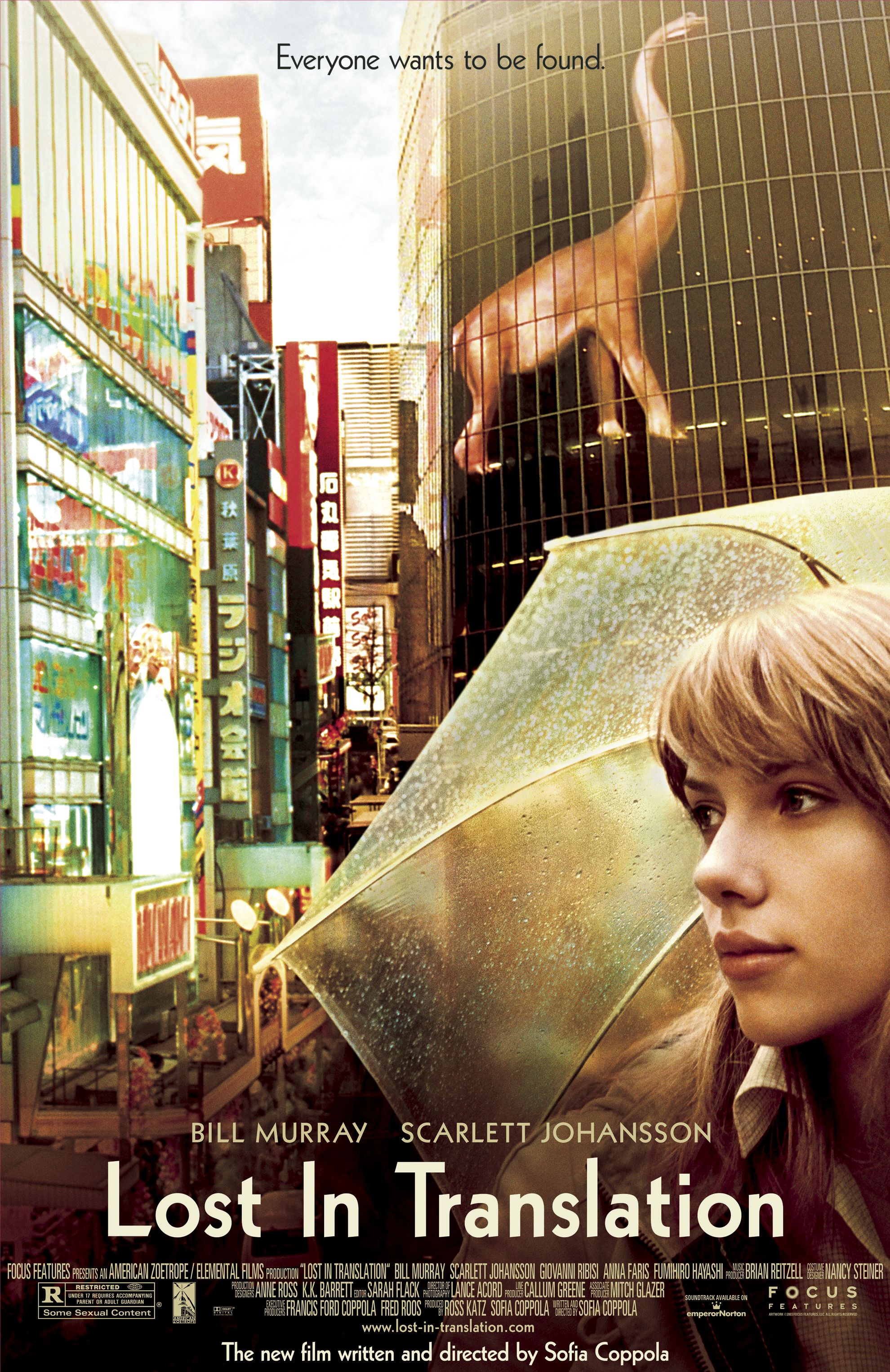 First-Rate Romance Movies, Lost In Translation, movies where they don't end up together