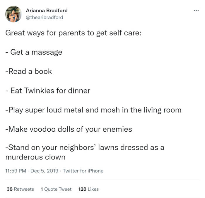 Funny Tweets About Self-Care