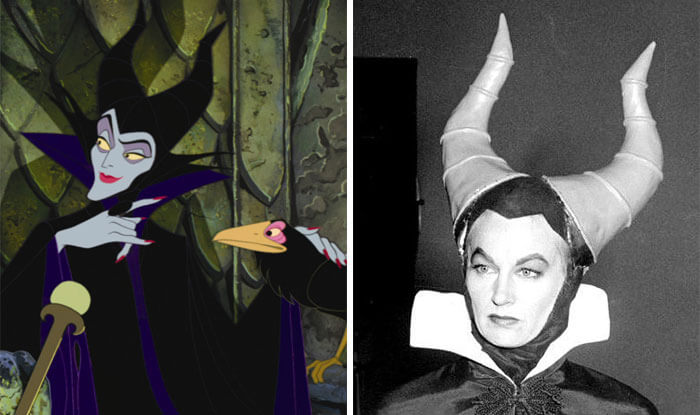 Maleficent - Eleanor Audley,  disney characters based on real person, real life ursula