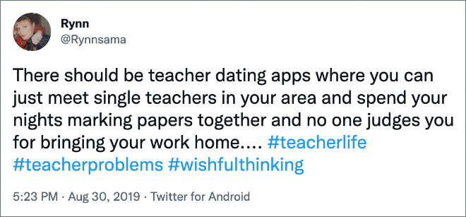 Funny tweets from teachers