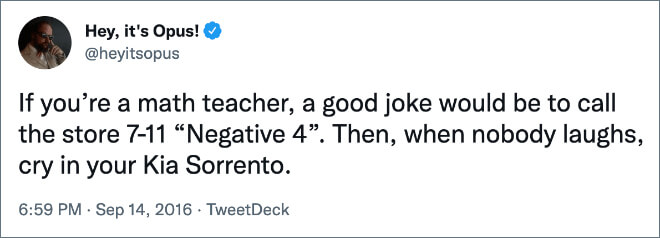 Funny tweets from teachers