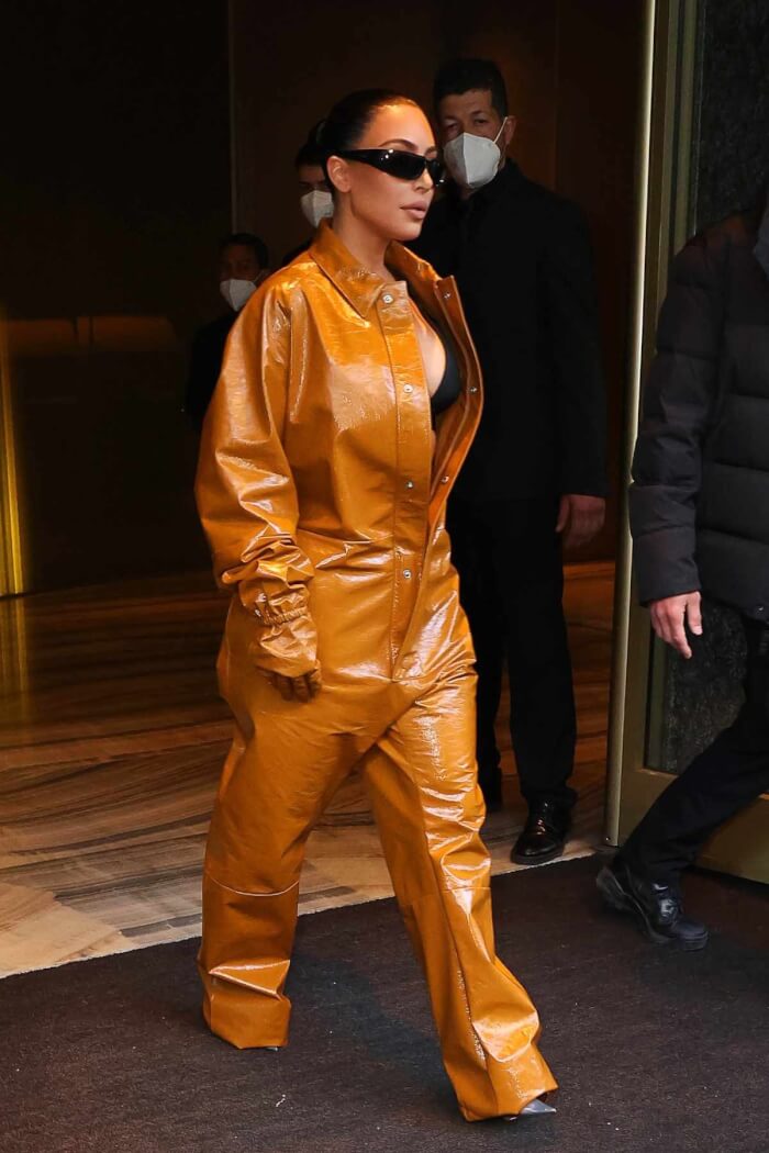 Kim Kardashian Orange Jumpsuit