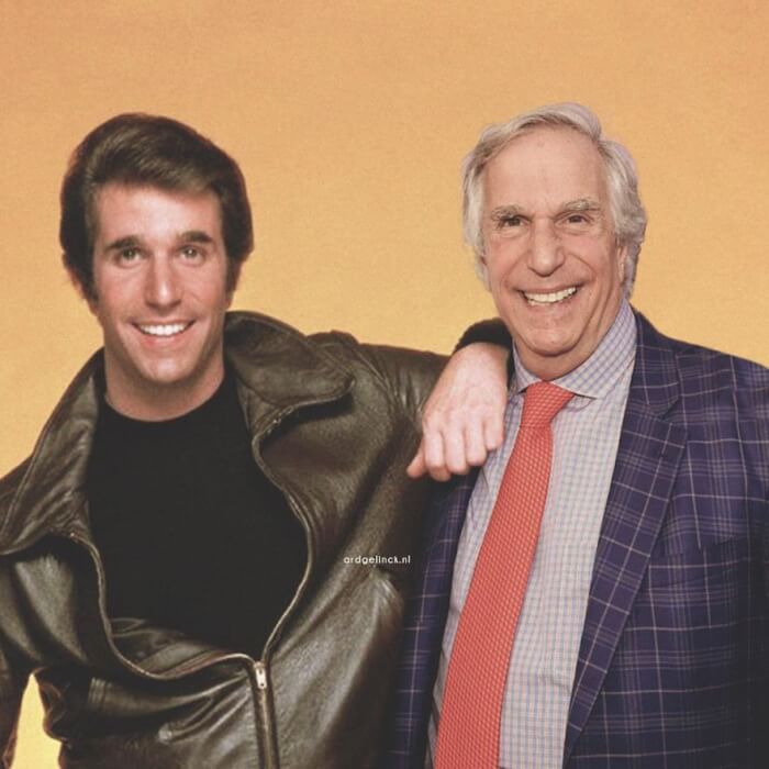 Photos Of Hollywood Actors, Henry Winkler And Fonzie