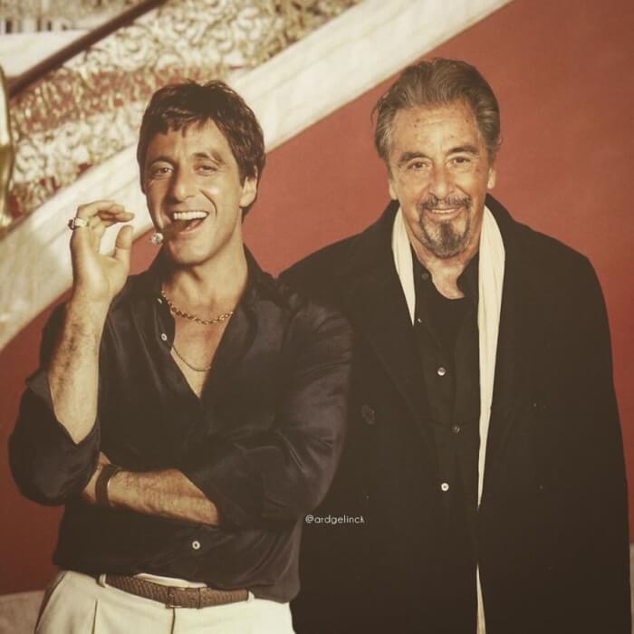 Photos Of Hollywood Actors, Al Pacino And Tony Montana