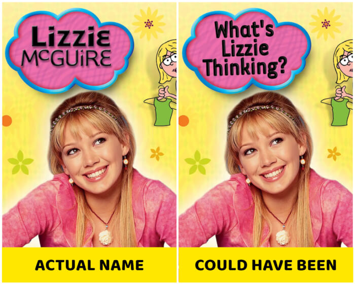 famous TV shows, Lizzie McGuire, Original Names Of 10 Famous Shows, mr bean drop, mr bean teddy bear name