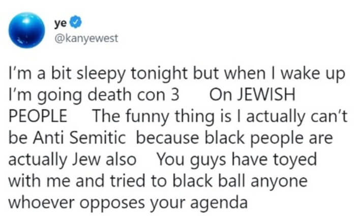 What Did Kanye Say About Jewish People