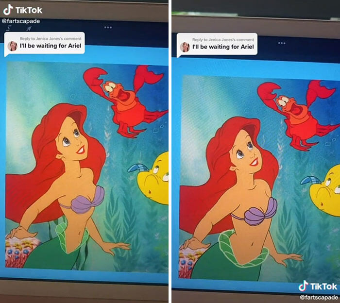 Disney Princesses Had Muscles And A Big Belly, Ariel