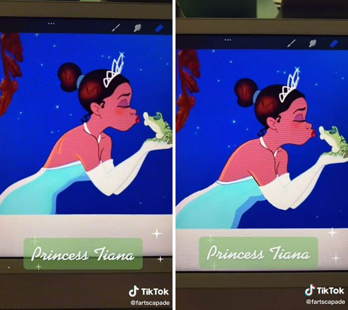 Disney Princesses Had Muscles And A Big Belly, Princess Tiana