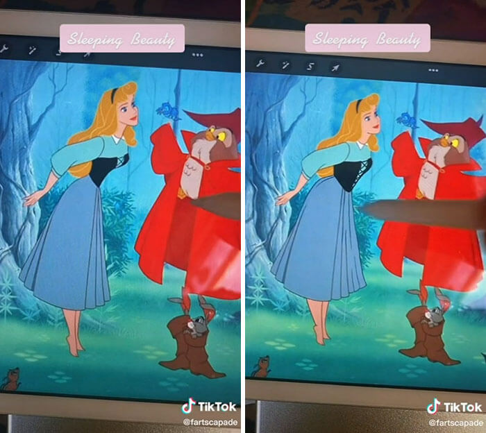 Disney Princesses Had Muscles And A Big Belly, Princess Aurora