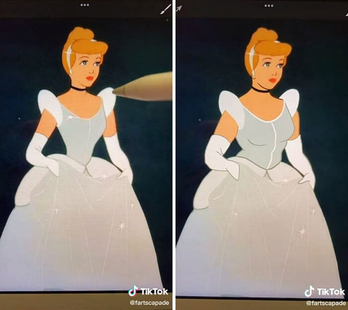 Disney Princesses Had Muscles And A Big Belly, Cinderella