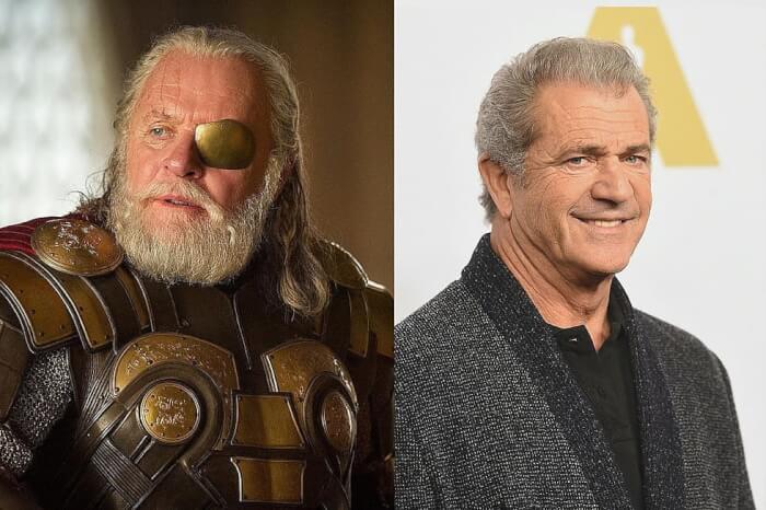 Stars Who Decline Big Marvel Movies Roles, Mel Gibson, Odin
