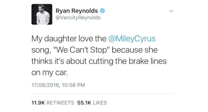 ryan reynolds tweets