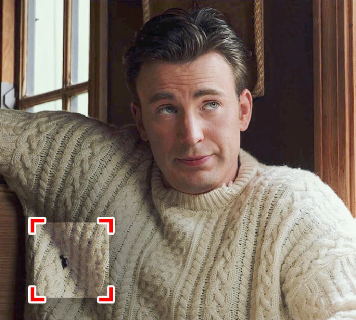 Costume Designers Left Hints For Viewers, Chris Evans’ sweater in Knives Out