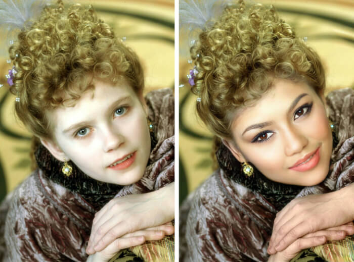 Looks Of Characters From '90s Movies, Zendaya in the role of Claudia from Interview In the Vampire, 90s movies characters