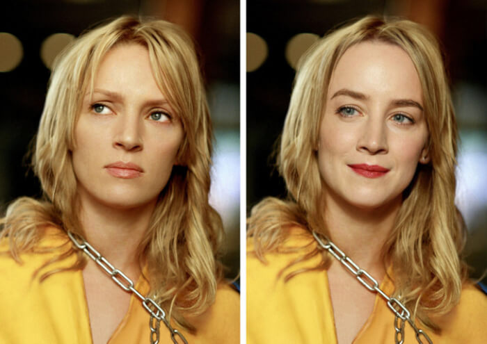 Looks Of Characters From '90s Movies, Saoirse Ronan in the role of The Bride In Kill Bill: Vol. 1, 90s movies characters