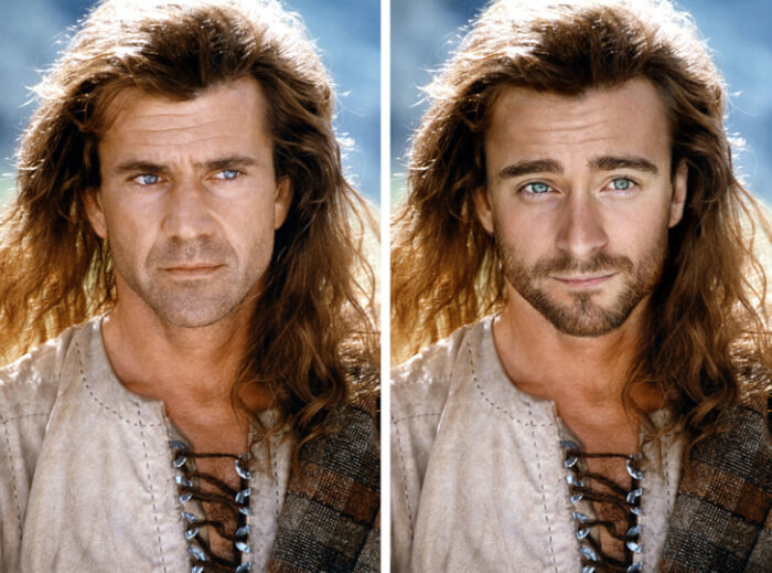 Looks Of Characters From '90s Movies, Daniel Radcliffe in the role of William Wallace In Braveheart, 90s movies characters