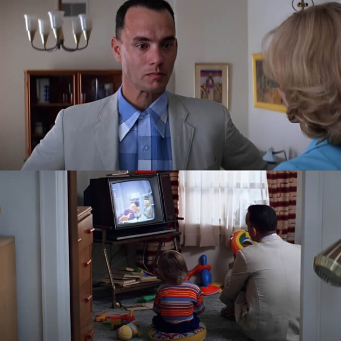 Forrest And His Son’s Outfits In Forrest Gump Easter eggs  voldemort robes fading
