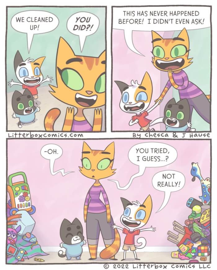 Kitty Comics, Cleaned Up