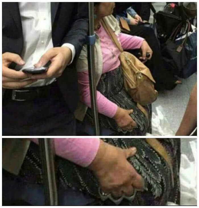 You're not taking this grandma's purse