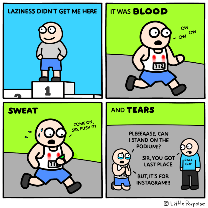 Porpoise’s Comics, Blood, sweat, and tears, little porpoise