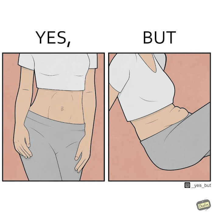 Iconic Illustrations, Healthy body yes but 