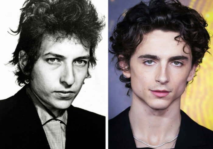 Stars Who Are Going To Portray Real-Life People, Bob Dylan, played by Timothée Chalamet, in Going Electric,  tom holland fred astaire, fortis fortuna adiuvat