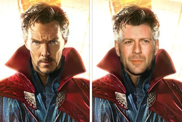 Modern Superheroes, Benedict Cumberbatch — Bruce Willis