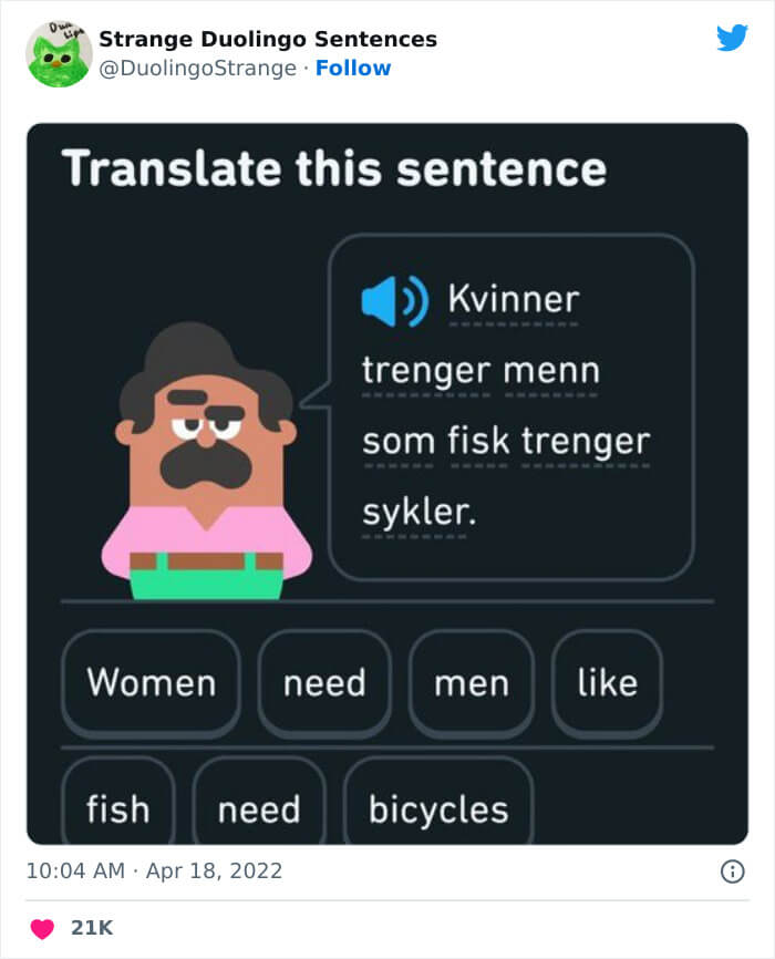 Duolingo’s Funniest, duolingo stories