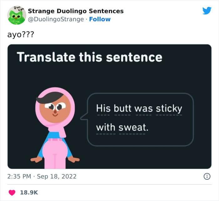Weird And Cursed Duolingo Sentences
