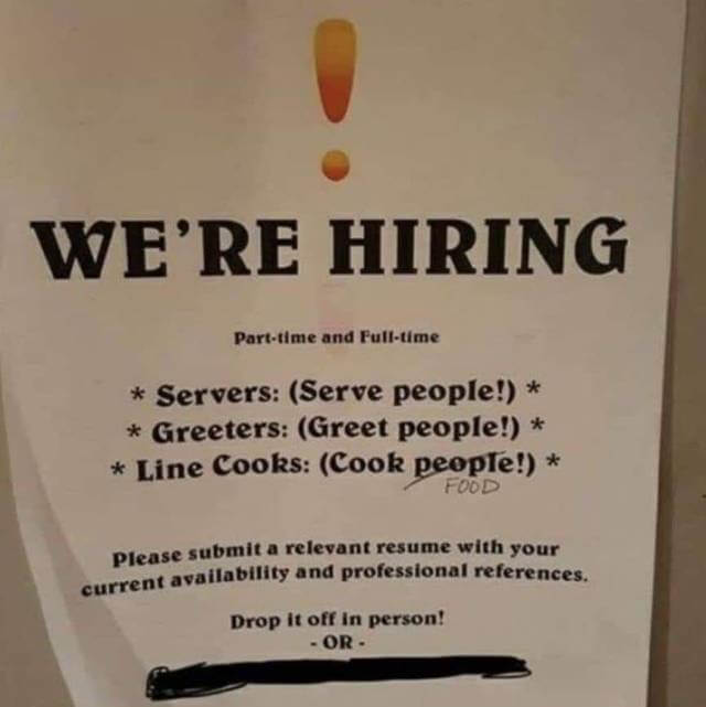 people messed up job