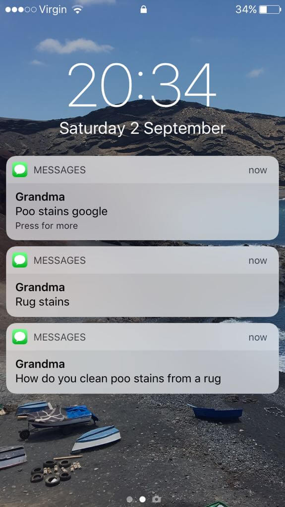 grandma technology fail