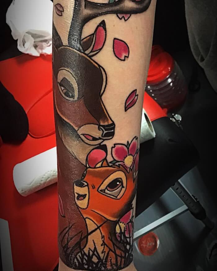 disney tattoos, Bambi