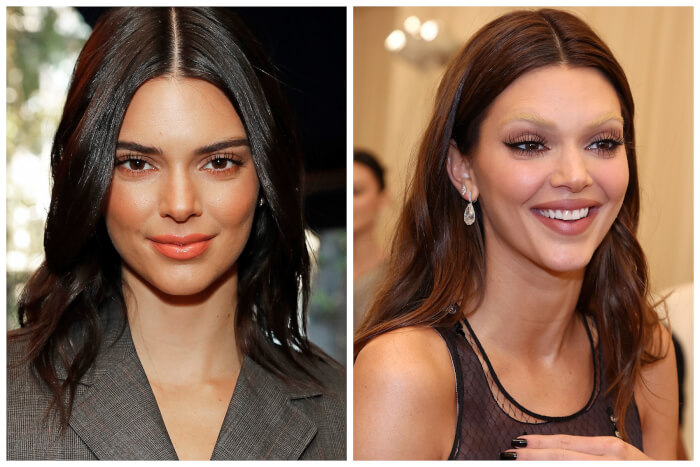 Kendall Jenner no-eyebrows trend
