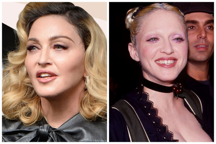 Madonna no-eyebrows trend
