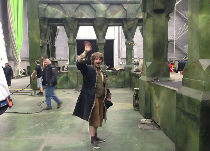 Bilbo Baggins on his last day on the set of The Hobbit: The Battle of the Five Armies