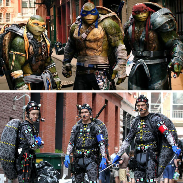 behind-the-scenes pics The real heroes of Teenage Mutant Ninja Turtles: Out of the Shadows