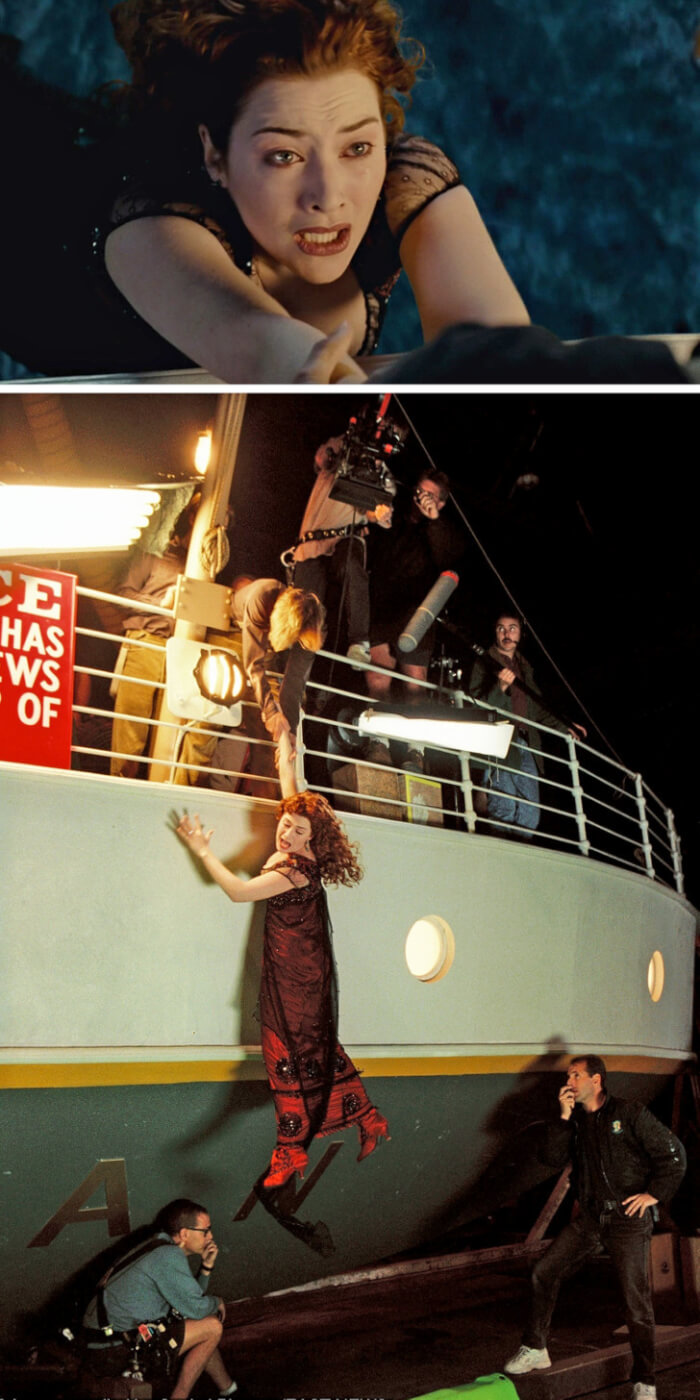 behind-the-scenes pics The truth behind the touching scene where Jack saves Rose in Titanic