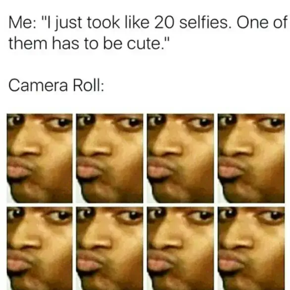 Failed selfies