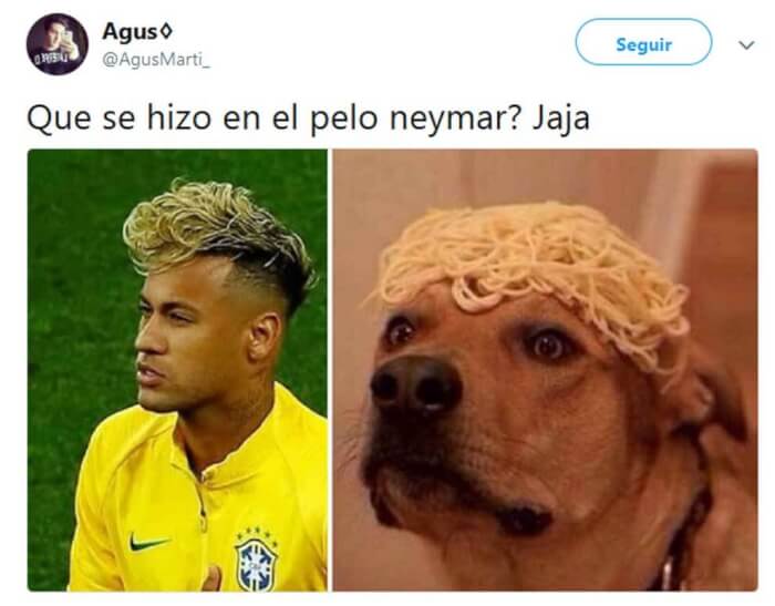 Neymar's hair 2018