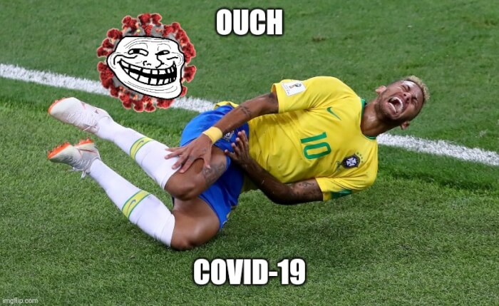 Neymar's scared of Covid 19