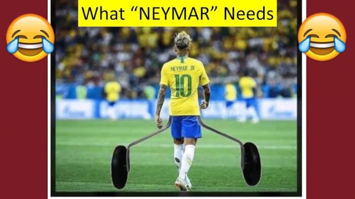 Neymar needs 2 wheels 