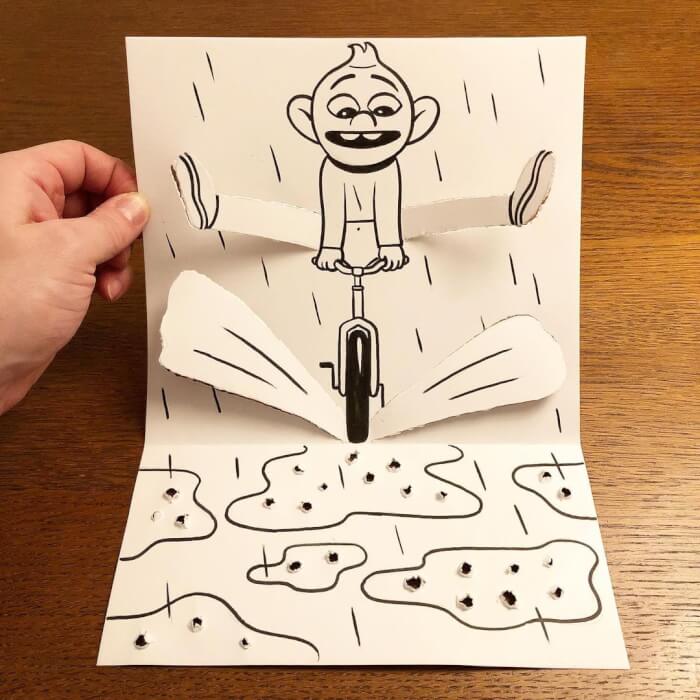 Amazing Pieces Of Cartoon Paper Art, cartoon piece of paper, how to draw a piece of paper