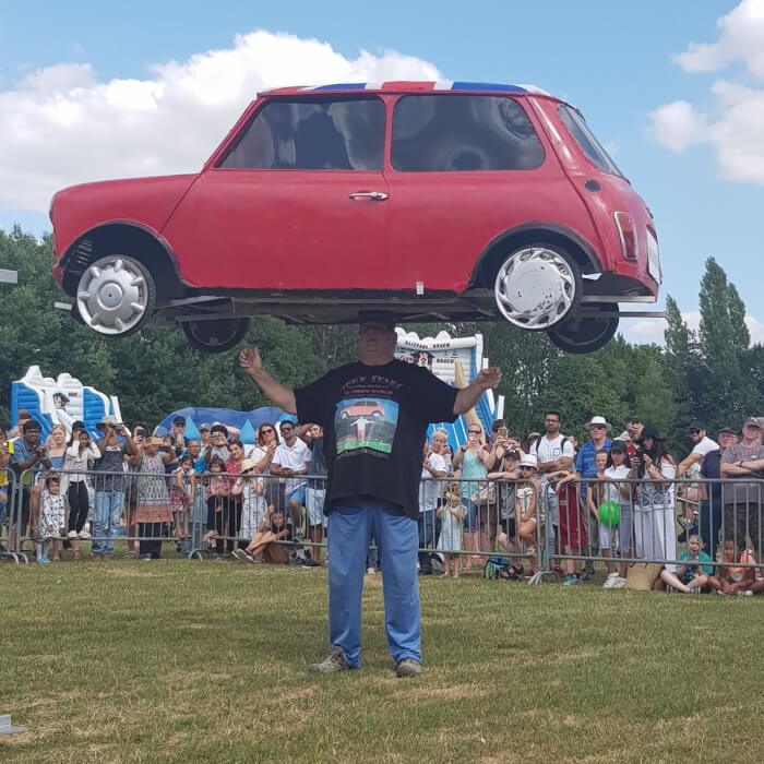 Heaviest Car Balanced On Head