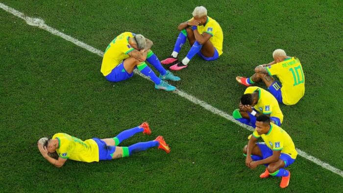 The Brazilian national team, Neymar Sobbed As Brazil Lost Bitterly To Croatia