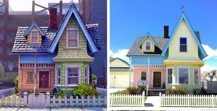 fantasy houses from cartoons in real life